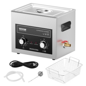 Aparat de curatat cu ultrasunete VEVOR de 10 L cu temporizator de incalzire si cos, Masina profesionala de cavitatie digitala a sunetului, masina de curatat a uneltelor de laborator de 240 W Piese metalice Carburator Alama Piese auto Piese de motor - Img 9