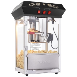 Aparat de facut popcorn VEVOR NP08001SE, 850W, capacitate 48 portii, stil cinema, negru - Img 9