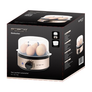 Aparat de fiert oua EMERIO EB-130299.3 pentru 1-7 oua, inox, 400W - Img 5
