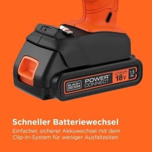 Aparat de gaurit si insurubat BLACKDECKER BCD001C1-QW, 18V, 37 Nm, cu acumulator si incarcator - Img 7