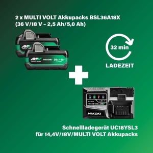 Aparat de gaurit si insurubat HiKOKI DS36DCWRZ, 36V, 155 Nm, 2x 2.5 Ah - Img 6