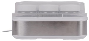 Aparat de iaurt Steba, functie de temporizator cu intrerupator de limita pentru o consistenta perfecta, indicator luminos de functionare, afisaj LCD, 12 vase de iaurt din sticla cu capac a 0,21 litri, 2,5 litri, JM 2 - Img 5