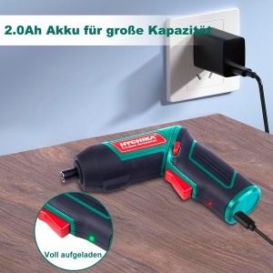 Aparat de insurubat HYCHIKA 3,6V, 6Nm, acumulator 2000mAh, 20 accesorii - Img 4