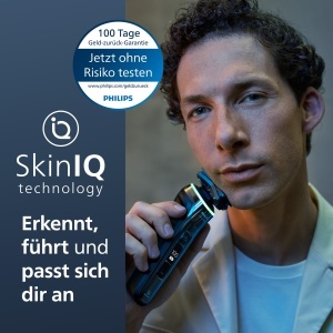 Aparat de ras electric Philips Seria 9000 S997663 Negru Tehnologie SkinIQ - Img 2