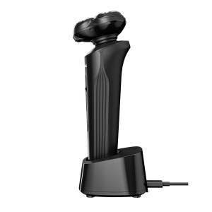 Aparat de ras Grundig ProClub MS 9130 Mat Negru-Rosu BeardCare Sensor Lame Titan Wet Dry - Img 5