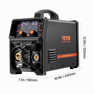 Aparat de sudura VEVOR MIG-250, 250A, 5-in-1, LCD - Img 9