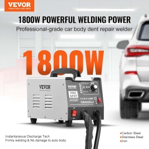 Aparat de sudura VEVOR PRO, 1.8 kW, 7 moduri de sudura, pentru reparatii caroserie - Img 2