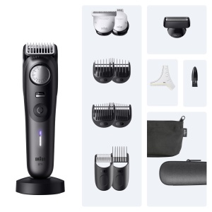 Aparat de tuns barba Braun seria 9 aparat de tuns barba electric barba barba cu 14 unelte de frizerie lama ascutita pe viata durata de viata a baterie - Img 7