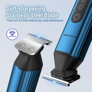 Aparat de tuns BarberBoss QR-6020, 5 in 1, cu acumulator, inox - Img 7