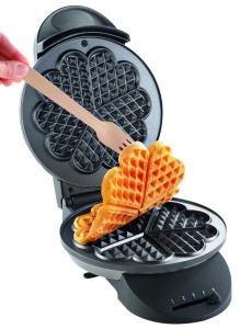 Aparat de vafe cu inima Tefal WM310D | pentru vafe in forma de inima | Bronzare continua cu control al temperaturii dupa cum se doreste | Foi acoperite antiaderente | Recipient de colectare a aluatului | Negru | 1000 W - Img 5