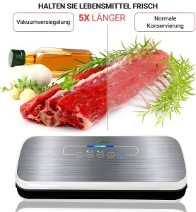 Aparat de vidat NutriChef Seal, 110W, compact, cu accesorii - Img 3