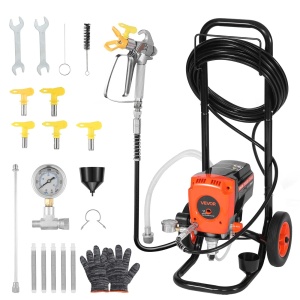 Aparat de vopsit Airless VEVOR 900W, 3300 psi, 1,78 Lmin, cu accesorii incluse