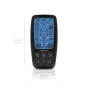 Aparat medisana TENS si EMS cu 60 de programe, aparat de electroterapie pentru terapia durerii cu 4 electrozi, dispozitiv de stimulare a curentului pentru relaxarea musculara, construirea muschilor si ameliorarea durerii - Img 2