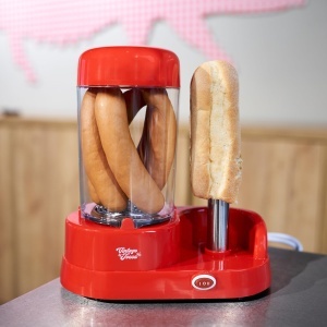 Aparat pentru hot dog JOCCA, 350W, capacitate 6 carnati, culoare rosie - Img 6