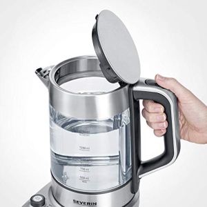 Aparat preparare ceai SEVERIN WK 3422, 1.7L, 3000W, inox si sticla, negru - Img 12