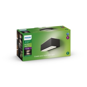 Aplica de exterior LED Philips myGarden Stratosphere 9W lumina calda antracit