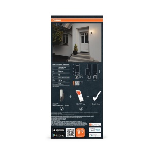 Aplica inteligenta Osram SMART cu camera HD, senzor de miscare, IP44 - Img 3