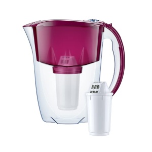 AQUAPHOR Filtru de apa Prestige Cherry incl. 1 A5 Filtru I Carafa pentru 2,8 l I Se potriveste in usa frigiderului I Reduce calcarul si clorul I Filtru de apa de masa I Filtru practic cu filtru - Img 2