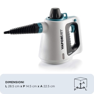 Ariete 4137 Vapori Jet Curatator cu Aburi Multifunctional Eliminare 999 Bacterii Accesorii Incluse - Img 2