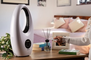 Ariete 803 Ventilator digital, fara lame, 60 W, masa, silentios, functie de oscilatie, cronometru pana la 7,5 ore, 3 viteze, lumina LED, alb - Img 4