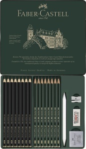 Ascutitor manual Faber-Castell cu carcasa neagra, compact si eficient - Img 3