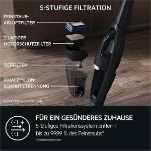 Aspirator AEG QX6-1-45AN fara fir, 45 min autonomie, 2in1, gri - Img 7