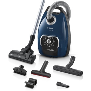 Aspirator Bosch Serie 8 BGB75X494, 650 W, albastru, ideal pentru alergici