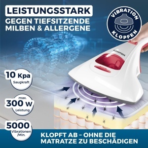 Aspirator CLEANmaxx Milbensauger UV-C pentru alergeni si sterilizare putere 300W - Img 3