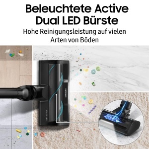 Aspirator cu acumulator Samsung VCA-TABC97GL Active Dual Brush, Negru, Inteligent - Img 2