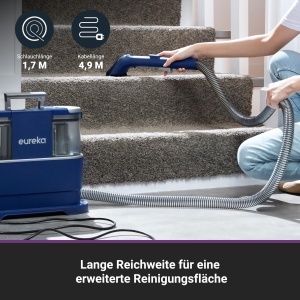 Aspirator cu spalare Eureka NEY100 12500Pa 15L pentru covoare si tapiterii - Img 4