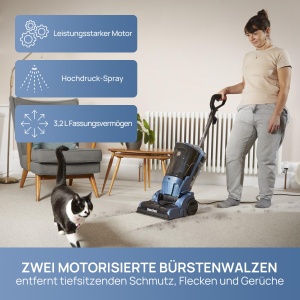 Aspirator cu spalare Vacmaster, 750W, 3.2L, pentru covoare si tapiterie - Img 2
