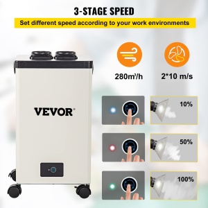 Aspirator de fum VEVOR XF-250, 150 W, 280 mh, 3 filtre - Img 4