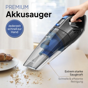 Aspirator de mana ProfiCare(r) 2 in 1 pentru aspirare umeda si uscata | Aspirator de mana puternic fara fir 14,8 V | Mini aspirator pentru aspirarea lichidelor, prafului si multe altele. | Aspirator auto PC-AKS 3034 - Img 6