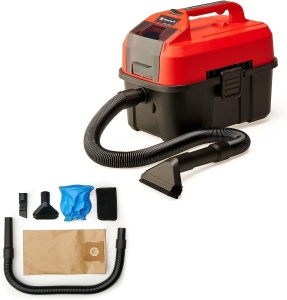 Aspirator fara fir TE-VC 18/10 Li-Solo Power X-Change (rezervor de 10 litri, inclusiv furtun de 2 m, duza creed/perie + perna/duza universala, fara baterie si incarcator), rosu - Img 1
