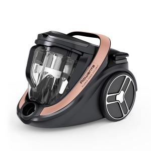 Aspirator fara sac Rowenta Silence Force Cyclonic RO7954 putere mare de aspirare HEPA 25L Negru-Rose Gold - Img 3