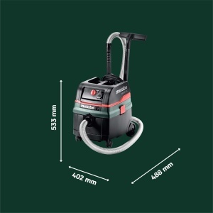 Aspirator Metabo ASR 25 L SC, 25L, cu functie de autocuratare, mobil - Img 5