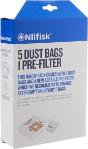 Aspirator Nilfisk Bravo Serie cu 5 Saculeti si PreFiltru