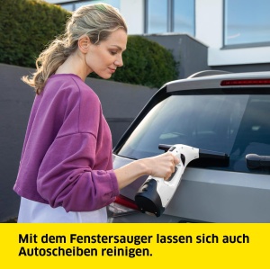 Aspirator pentru ferestre fara fir Karcher WV 2 Plus N durata de viata a bateriei 35 min indicator LED al nivelului de incarcare 2 duze de aspiratie s - Img 7