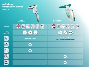 Aspirator pentru geamuri si baie Leifheit Nemo, cu acumulator, 45 min autonomie, cu duza pentru baie - Img 9