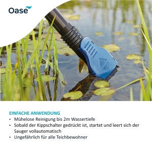 Aspirator pentru teiche Oase PondoVac Classic, 1400 W, 3000 lh, 27 l - Img 3