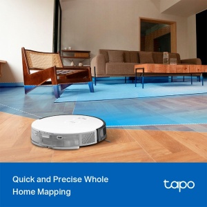 Aspirator robot de navigatie Tapo RV20 Mop MagSlim LiDAR cu functie de stergere, moduri de aspiratie in 4 etape de 2700Pa, curatare silentioasa de 51 dB, baterie de 2600 mAh, incarcare automata, accepta controlul prin Alexa Alexa si Google - Img 6