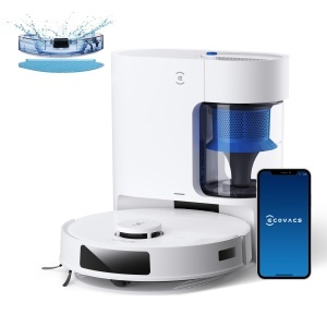 Aspirator robot ECOVACS DEEBOT N20 Plus 8000Pa functie mop autonomie 300 minute alb