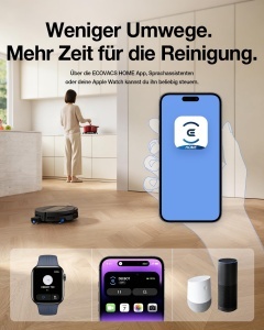 Aspirator robot ECOVACS DEEBOT T90 MAX, 30000 Pa, cu functie de mop - Img 9