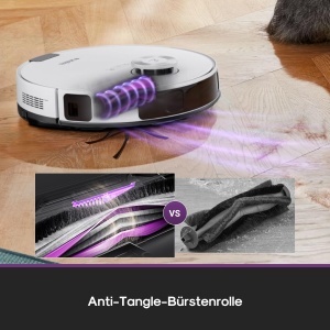 Aspirator robot Eureka E20 Evo Plus, 10000 Pa, autonomie 180 min, alb - Img 4