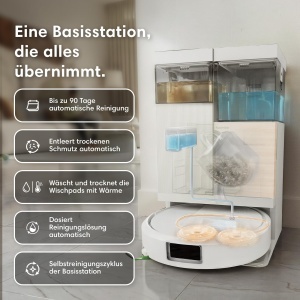 Aspirator robot iRobot Roomba 575 Combo cu statie de spalare, 25Kpa, negru - Img 3