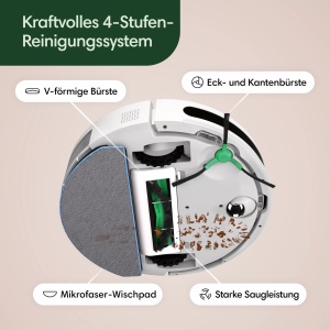 Aspirator robot iRobot Roomba Combo Essential 2 cu functie de spalare, autonomie 120 min - Img 3