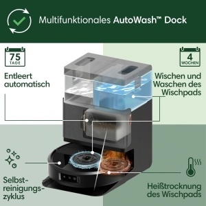 Aspirator robot iRobot Roomba Plus 505 Combo, 7000Pa, cu functie de spalare, negru - Img 8
