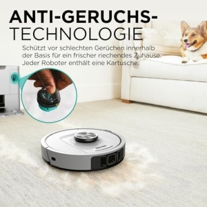 Aspirator robot Shark PowerDetect, cu statie de golire automata, alb, 3D LiDAR, ideal pentru par de animale - Img 11