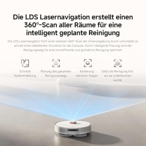Aspirator robot Xiaomi X20 cu statie de auto-golire, 6000Pa putere, 4L rezervor - Img 15