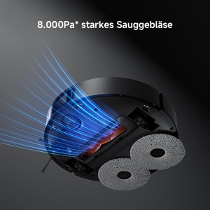 Aspirator robot Xiaomi X20 Max 8000 Pa mop dual cu autocuratare si uscare autonomie ridicata - Img 4